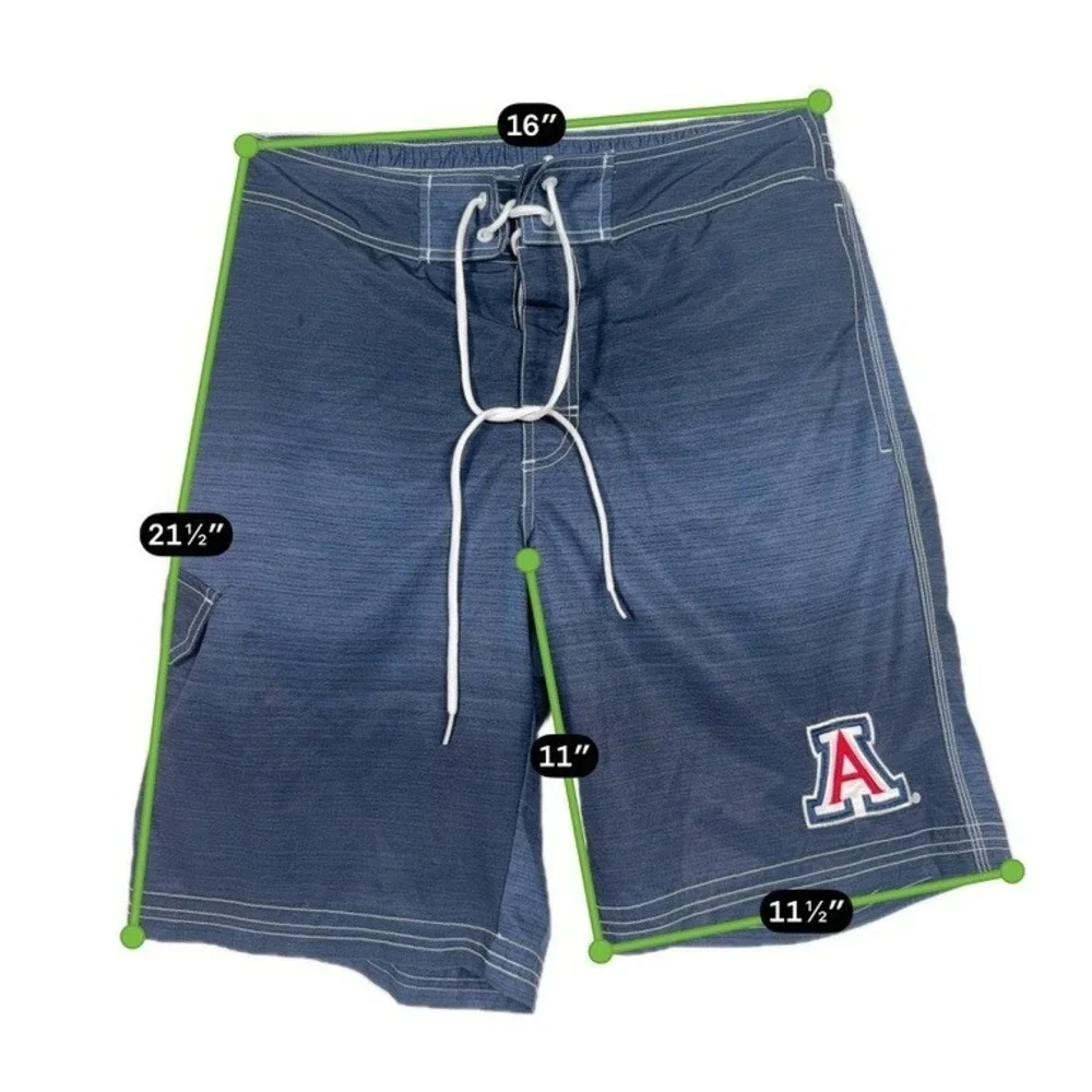 Arizona Wildcats Board Shorts Men's Medium‎ Blue NCAA Swim Trunks